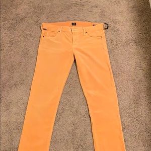 Yellow soft jeans